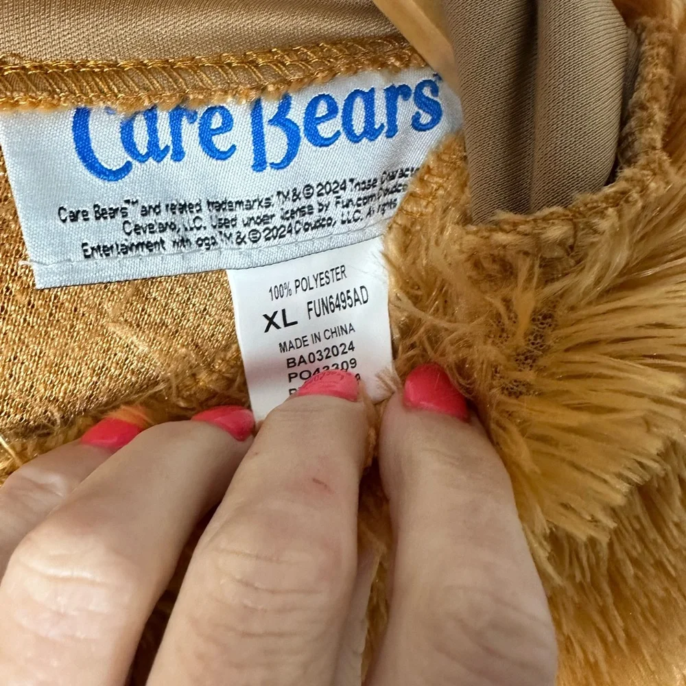 Care Bears Brown and White Plush Onesie with Pink Accent - Picture 2 of 10